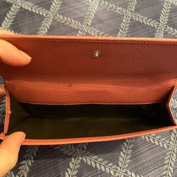 Gucci Continental pebble leather wallet rose pink - Picture 2 of 5